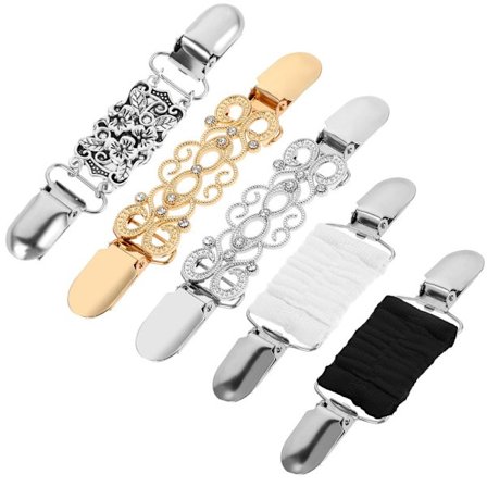 5 st Vintage Tröja Sjal Klämmor Dam Tröja Brosch Klämmor