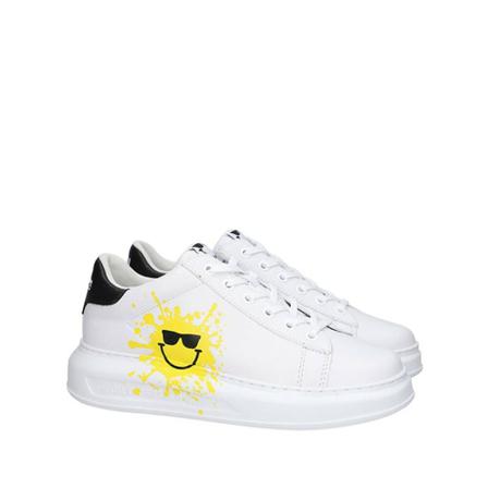 Karl Lagerfeld, Sneakers Smiley Kapri Wit, Dames, Maat:37 EU