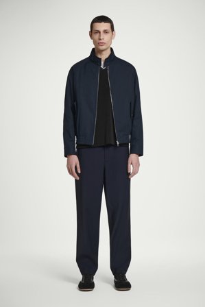 COS Men's Water Repellent Harrington Jacket in Blue