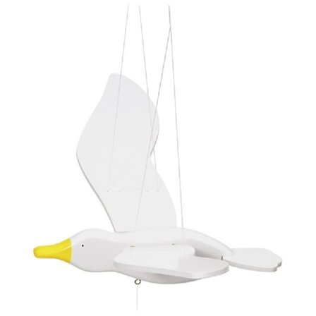 Seagull winged mobil - GOKI - Seagull winged mobil - Vit - Baby - Mixed - Batterier