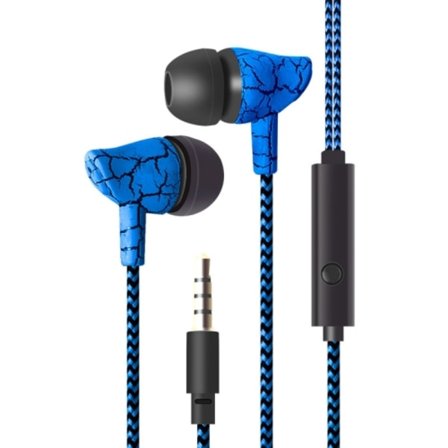 3,5 mm Jack Crack Hörlurar Trådbundna Headset Super Bass Ljud Hörlurar Öronproppar med Mikrofon för Mobiltelefon Samsung Xiaomi MP3 4