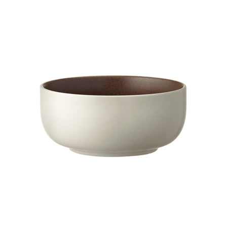 Studio Round Skål North 11cm Matte Hvit/Matt Bark