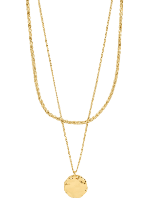 Pilgrim Declan Necklace 2-In-1 Set, Gold-Plated Smycken & klockor Dam Guld ONESIZE