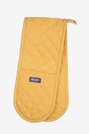 Dexam - Dobbelt ovnhandske Love Colour - Okker - Gul - Grydelapper - Fra Homeroom