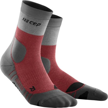 CEP Sports Women's Hiking Light Merino Mid-Cut Socks Women hiking socks Red 2