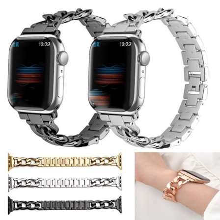 Rembyte watch i rostfritt stål för Apple Watch Black 42mm-44mm