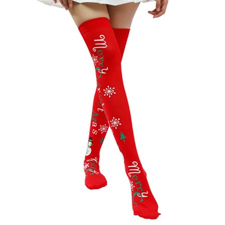 Jul over kne og lårstrømper Knehøye varmestrømper 5 5