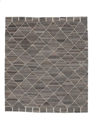 Hand Woven Kilim Ariana Rug 258X293 Brown/Black