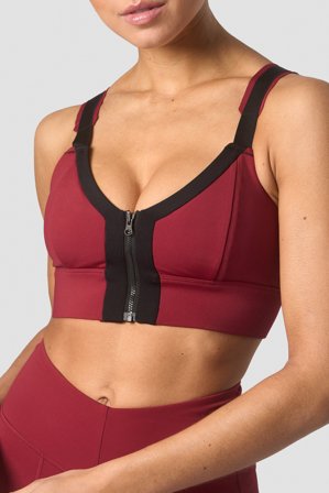 ICANIWILL - Shourai Sports Bra Wmn Blood Red - Dames - sportkleding van ICIW
