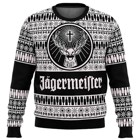 Jagermeister Joulupaita Pullover Miehet 3D Paita Toppit 1 1
