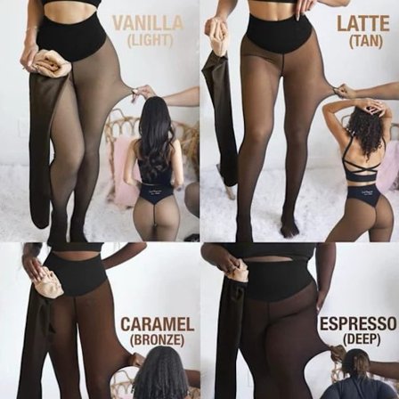 Sømløse Forede Strømpebukser - Varme Tights som Bukser i Store Størrelser