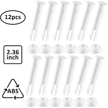 Reservdelar för pool (12 st), Ledstift för ram & rund pool [Db]