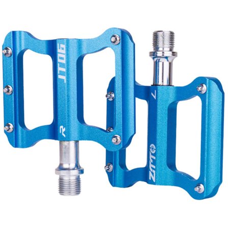 Mountainbike Pedaler Cykel Flade Pedaler Letvægts Aluminium Legering Pedaler Til Landevej Mountainbike Blue