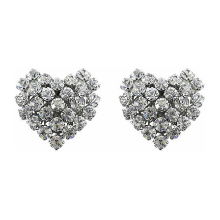 Alessandra Rich Earrings Faba2588 Grå, Dame Øreringe, Størrelse: ONE Size