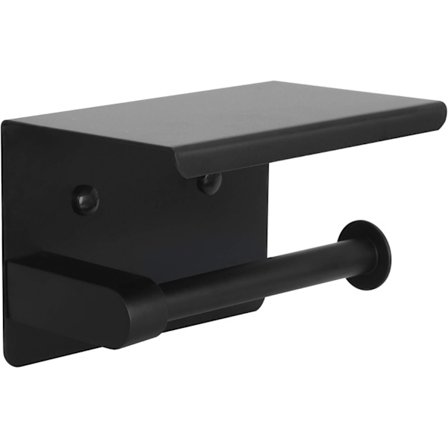 Självhäftande Toalettpappershållare med Hylla Väggmonterad Toalett