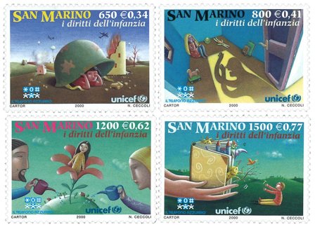 San Marino - Børns rettigheder - Postfrisk sæt 4v