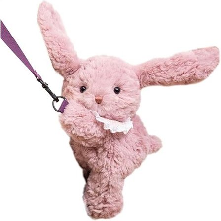 Husdjursväska, Söt Djur Plysch Sling Bag för Flickor, Mjuk Handsfree Messenger Väska för Skola och Daglig Användning