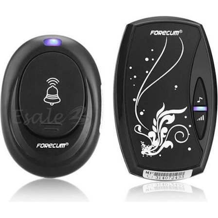 Trådløs dørklokke med 36 sange og fjernbetjening