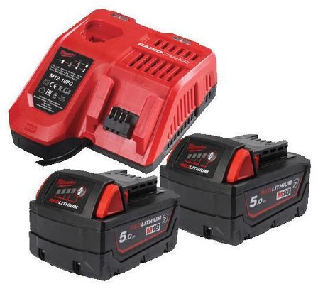 Milwaukee M18 NRGCR-502 Laddpaket 5,0 Ah, Maskintillbehör & förbrukning