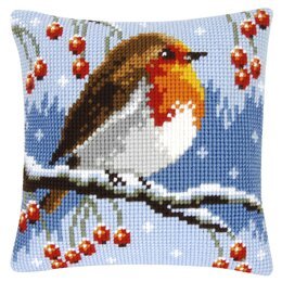 Broderipakke Pute Rødstrupe - Vervaco