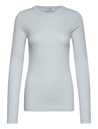Bs Margrethe Regular Fit T-Shirt Tops T-shirts & Tops Long-sleeved Blue Bruun & Stengade
