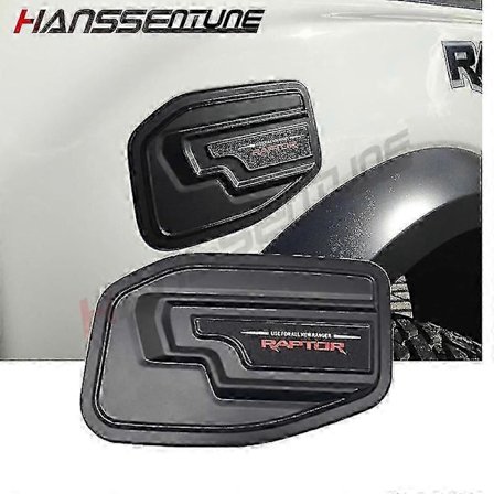 Hanssentune 4x4 1 stk. Matt Svart Bensintankdeksel ABS Plast Tanklokk For Ford Ranger Raptor Boris