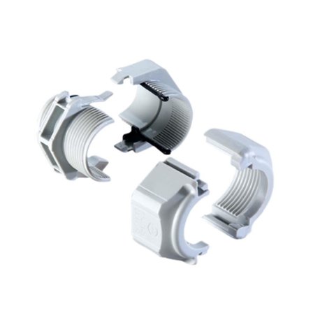 Rutab 1457291 Förskruvning M20 x 10 mm Svart, Installationsmaterial