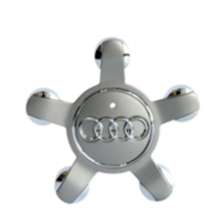 4 st Audi hjulkapslar för Audi Fem Klo navkapslar Grå Fem Klo bil däck centrum logo