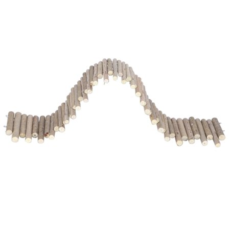 Hamster Trebur Råttestige Bro Leke Trebur Naturlig Gjemmested for Smådyr 40CM Gjerdetype