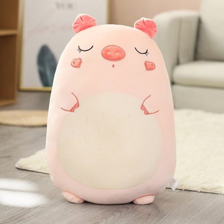 Squishmallow Kudde Docka Kawaii Djur Fet Dinosaurie Kudde Plysch - Perfet Gris 80cm_tfrf