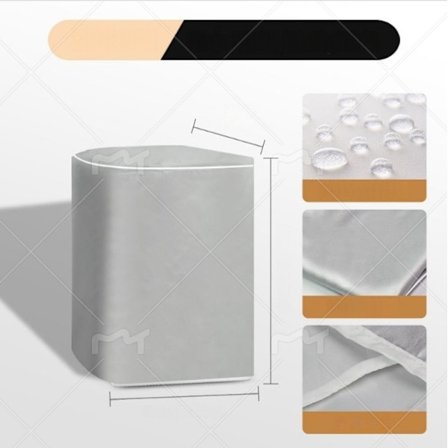 Silver tvättmaskinskydd för toppmatade modeller