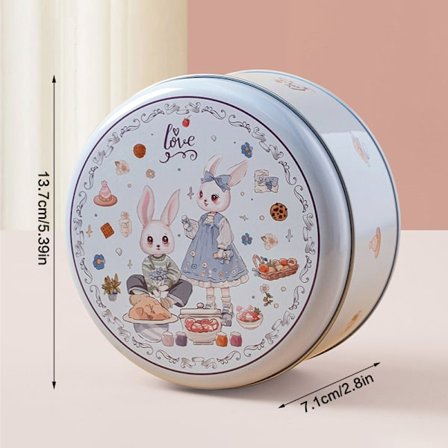 Tegneserie Trykte Blikkboks Godteri Sjokoladebokser Metall Tomme Kule