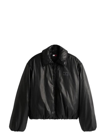 Tjw Oiled Padded Jacket Ext Black Tommy Jeans