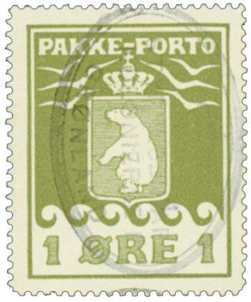 Grønland 1915 - Pakkeporto - AFA 4 - Stemplet