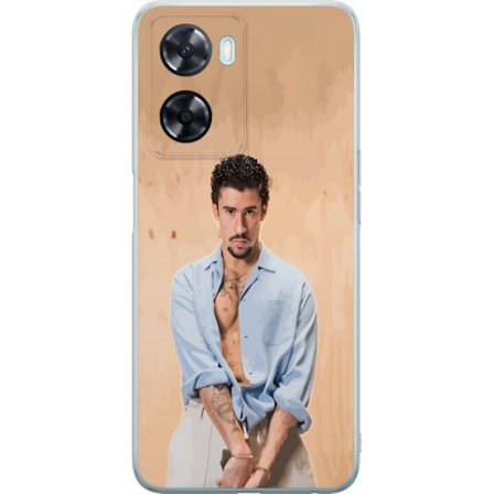 Yhteensopiva Puhelinkuori OnePlus Nord N20 SE Bad Bunny Super Bowl-inspiroima grafiikka, jossa NFL-trofe ja San Franciscon silta urheilusuunnittelussa