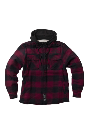 West Coast Choppers Hell Bent Flannel Jacket Red/Black 4XL