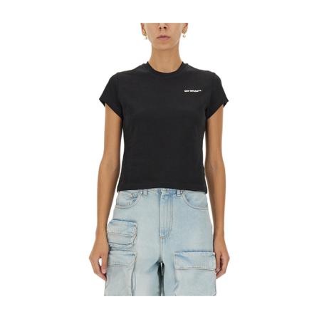 Off White T-Shirts svart, Dam, Dam, Storlek: S