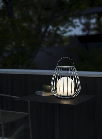 Jim To Go oppladbar lykt - grå