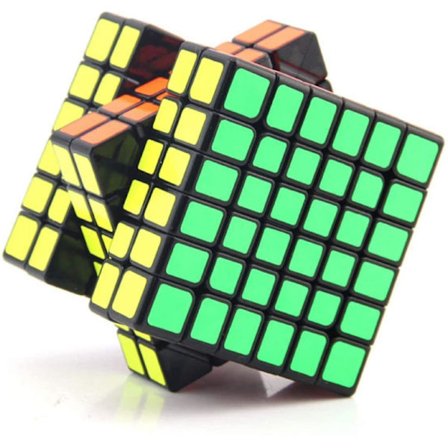 6x6 Speed Cube 6 Ved 6 Stor Speed Cube 6x6x6 Cube Puslespil Legetøj Sort