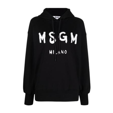 Msgm, Hoodie Zwart, Dames, Maat:M