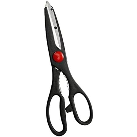 Monitoiminen Ruostumattomasta Teräksestä Valmistetut Keittiösakset Kotikäyttöön Kananluiden Leikkaamiseen Pähkinänsärkijä Mustat Keittiösakset Sakset