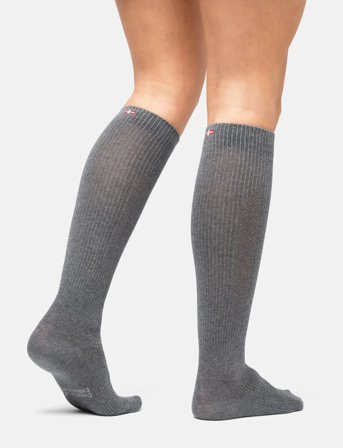 Danish Endurance Organic Compression Socks 1-Pack - Grey - 43-47