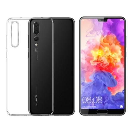 Huawei P20 - Transparent Skal + Heltäckande Härdat Skyddsglas Anti Blå-Ljus