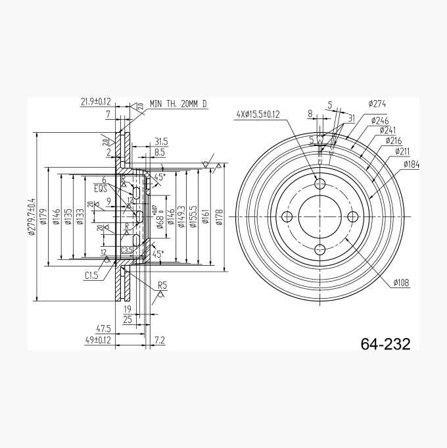 Biltema - BREMSESKIVE