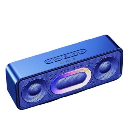 TD Bluetooth-högtalare 1500mAh sjufärgs LED-ljusstöd TF-kort och USB-uppspelning