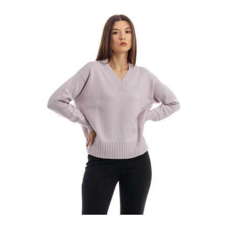 Drumohr V-neck Strik Lilla, Dame Striktrøjer