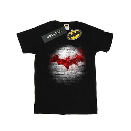 DC Comics Girls Batman Logo Wall Bomull T-shirt 12-13 år Svart