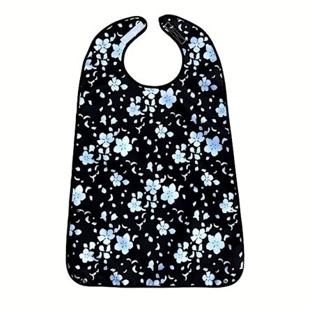 Smekke for voksne med smulefanger, vaskbart og justerbart voksenforkle for eldre kvinner, spisesmekke [DB]