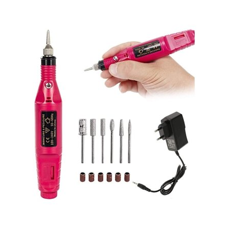 Elektrisk neglefil med 13 dele