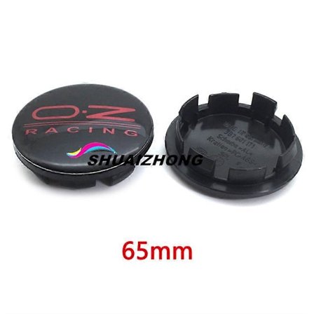 4 stk. 56mm 60mm 65mm 68mm Bilhjul Navkapsler For Felgdeksel Auto OZ Racing Logo Badge Emblem Eksteriør Styling Tilbehør